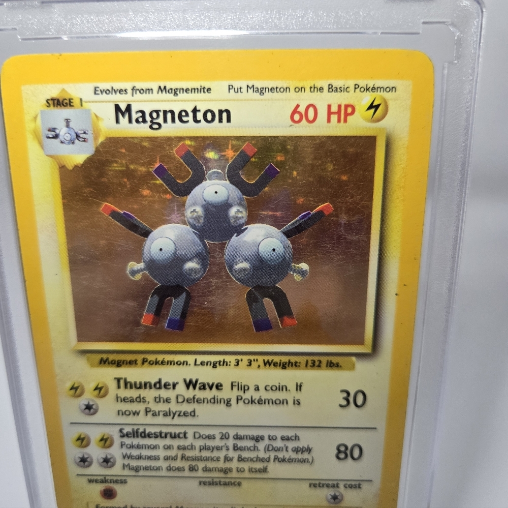 ⚡ Listing: Vintage Magneton Pokémon Card – Base Set Holo | Light Play | Casw Inc - Picture 2 of 4